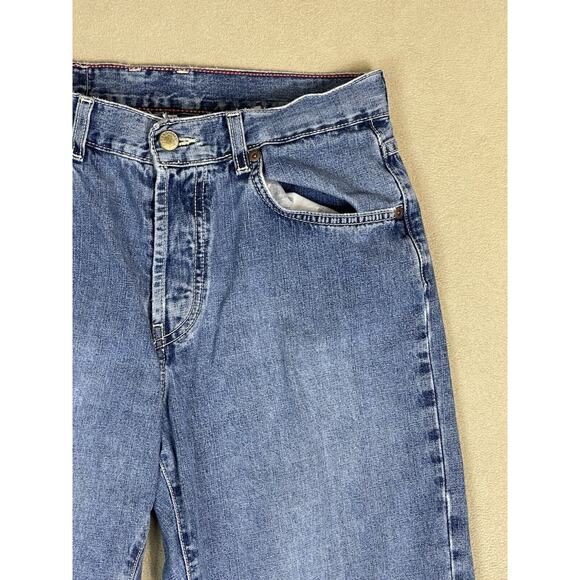 Lucky Brand Jeans Womens 10 Blue Low Rise Boot Leg Button Fly 90s Y2K Relaxed - Picture 3 of 16